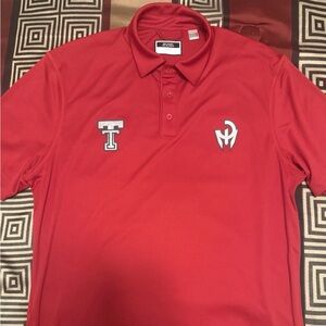 Adidas TEXAS TECH PATRICK MAHOMES Polo Red Medium